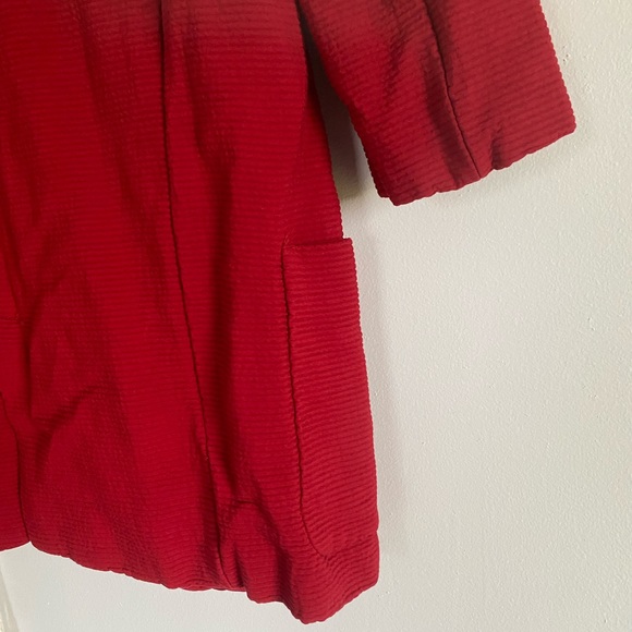 ZARA - Red corduroy blazer - Picture 7 of 9